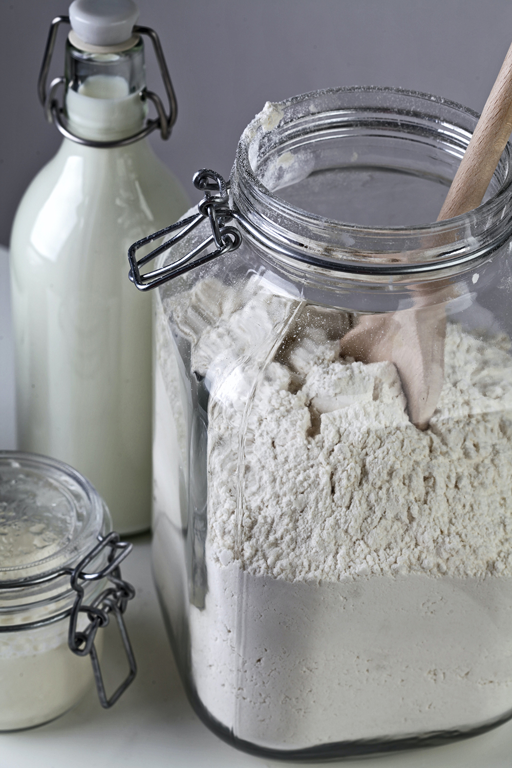Measuring Eden Valley biodynamic flour ready to make the Bread Maker Loaf recipe