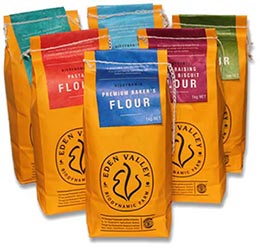 Eden Valley Biodynamic flour bags